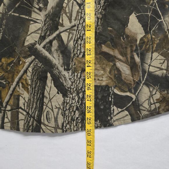 Woolrich Shirt Mens Large Camo Realtree Hardwoods Short Sleeve Outdoor Hunting - Picture 10 of 10